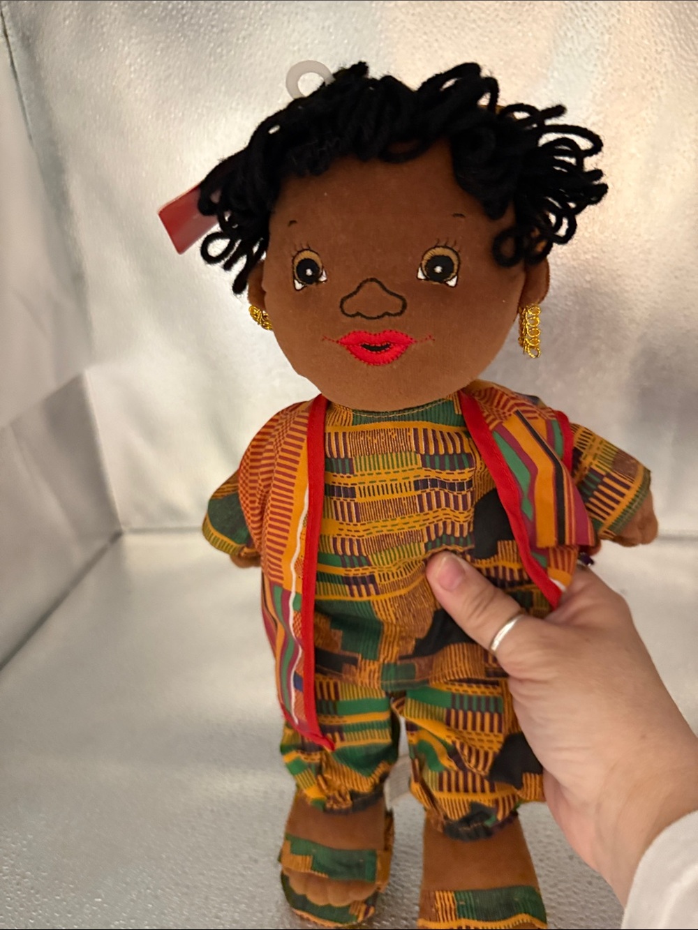 Vintage Gibson Greetings Kwanzaa Plush Doll NWT
